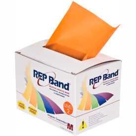Fabrication Enterprises Inc 10-1075 REP Band® Latex Free Exercise Band, Orange, 6 Yard Roll/Box image.