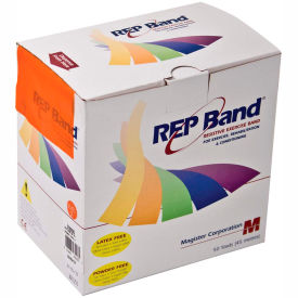 Fabrication Enterprises Inc 10-1090 REP Band® Latex Free Exercise Band, Orange, 50 Yard Roll/Box image.
