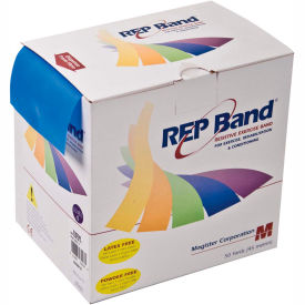 Fabrication Enterprises Inc 10-1092 REP Band® Latex Free Exercise Band, Blueberry, 50 Yard Roll/Box image.