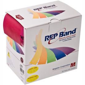Fabrication Enterprises Inc 10-1093 REP Band® Latex Free Exercise Band, Plum, 50 Yard Roll/Box image.