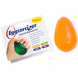 Fabrication Enterprises Inc 10-1290 Eggsercizer® Hand Exerciser, X-Soft, Orange image.