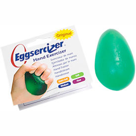 Fabrication Enterprises Inc 10-1291 Eggsercizer® Hand Exerciser, Soft, Green image.