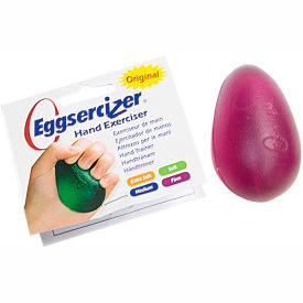 Fabrication Enterprises Inc 10-1293 Eggsercizer® Hand Exerciser, Firm, Purple image.
