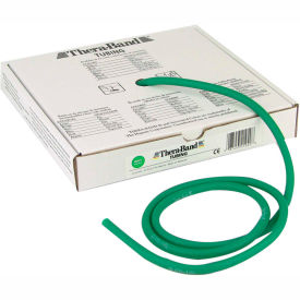 Fabrication Enterprises Inc 10-1313 Thera-Band™ Latex Exercise Tubing, Green, 25 Roll/Box image.