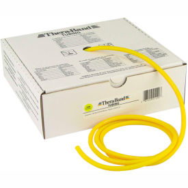 Fabrication Enterprises Inc 10-1321 Thera-Band™ Latex Exercise Tubing, Yellow, 100 Roll/Box image.
