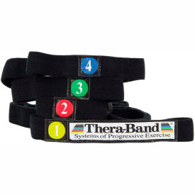 Fabrication Enterprises Inc 10-1384 Thera-Band® Stretch Strap, Black image.