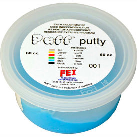 Fabrication Enterprises Inc 10-1404 Puff LiTE™ Color-Coded Exercise Putty, Firm, Blue, 60cc image.