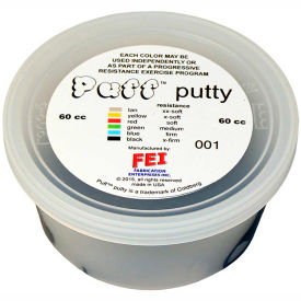 Fabrication Enterprises Inc 10-1405 Puff LiTE™ Color-Coded Exercise Putty, X-Firm, Black, 60cc image.