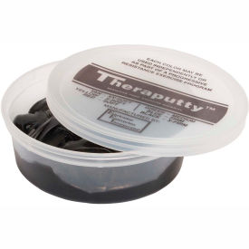 Fabrication Enterprises Inc 10-1468 TheraPutty® Standard Exercise Putty, Black, X-Firm, 4 Ounce image.