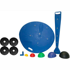 Fabrication Enterprises Inc 10-1731 CanDo® Professional Board, 5-Ball Set with Rack, 2 Weight Rods with Weights image.