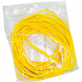 Fabrication Enterprises Inc 10-1851 CanDo® Rubber Band Hand Exerciser, Additional Latex Free Bands Only, Yellow, 25/Pack image.