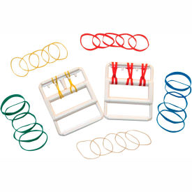 Fabrication Enterprises Inc 10-1865 CanDo® Latex Free Rubber Band Hand Exerciser with 25 Bands image.