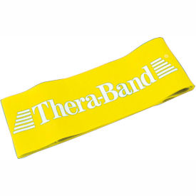Fabrication Enterprises Inc 11597 Thera-Band™ Exercise Band Loop, 8", Yellow image.