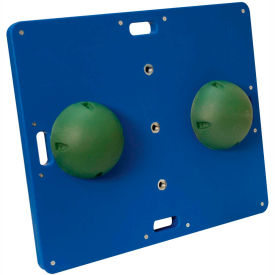 Fabrication Enterprises Inc 48488 CanDo® 15" x 18" Rectangular Wobble/Rocker Board, 2"H, Green image.