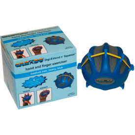 Fabrication Enterprises Inc 140163 CanDo® Digi-Extend n Squeeze® Exerciser, Heavy, Blue, Medium image.