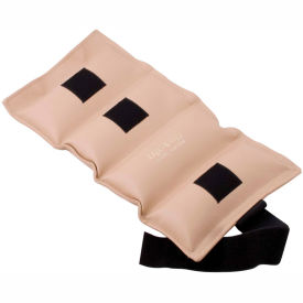 Fabrication Enterprises Inc 225630 Cuff® Deluxe Wrist and Ankle Weight, 15 lb., Tan image.