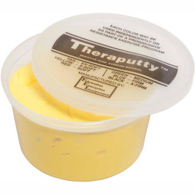 Fabrication Enterprises Inc 270920 TheraPutty® Plus Antimicrobial Exercise Putty, Yellow, 1 Pound, X-Soft image.