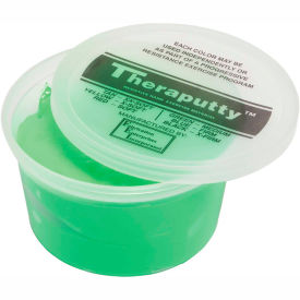 Fabrication Enterprises Inc 271650 TheraPutty® Plus Antimicrobial Exercise Putty, Green, 1 Pound, Medium image.