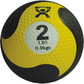 Fabrication Enterprises Inc 453541 CanDo® Firm Medicine Ball, 2 lb., 8" Diameter, Yellow image.