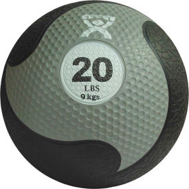 Fabrication Enterprises Inc 455732 CanDo® Firm Medicine Ball, 20 lb., 11" Diameter, Silver image.