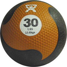 Fabrication Enterprises Inc 456098 CanDo® Firm Medicine Ball, 30 lb., 11" Diameter, Gold image.