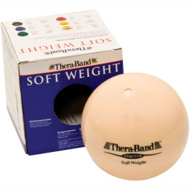Fabrication Enterprises Inc 456828 Thera-Band™ Soft Weights™ Ball, Tan, 0.5 kg/1.1 lb. image.