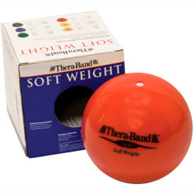 Fabrication Enterprises Inc 457559 Thera-Band™ Soft Weights™ Ball, Red, 1.5 kg/3.3 lb. image.