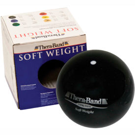 Fabrication Enterprises Inc 458654 Thera-Band™ Soft Weights™ Ball, Black, 3 kg/6.6 lb. image.