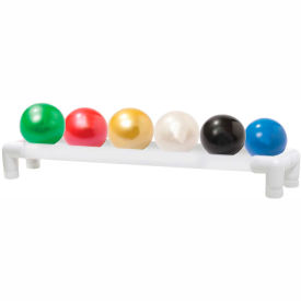 Thera-Band Soft Weights Ball with 1-Tier PVC Rack, 6 Color Set