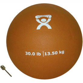 Fabrication Enterprises Inc 467055 CanDo® Soft Pliable Medicine Ball, 30 lb., 9" Diameter, Gold image.