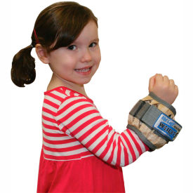 Fabrication Enterprises Inc 10-3345-1 Cuff® Adjustable Pediatric Wrist Weight, 2 lb., Tan image.