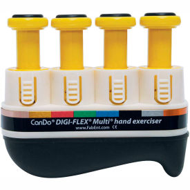 Fabrication Enterprises Inc 672687 Digi-Flex® Multi™ Hand Exerciser, Basic Starter Pack, Yellow, X-Light image.