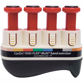 Fabrication Enterprises Inc 673052 Digi-Flex® Multi™ Hand Exerciser, Basic Starter Pack, Red, Light image.