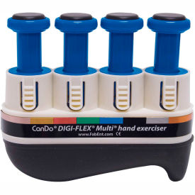 Fabrication Enterprises Inc 673783 Digi-Flex® Multi™ Hand Exerciser, Basic Starter Pack, Blue, Heavy image.