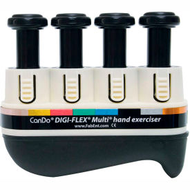 Fabrication Enterprises Inc 674148 Digi-Flex® Multi™ Hand Exerciser, Basic Starter Pack, Black, X-Heavy image.