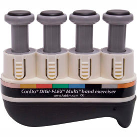 Fabrication Enterprises Inc 674513 Digi-Flex® Multi™ Hand Exerciser, Basic Starter Pack, Silver, XX-Heavy image.