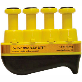 Fabrication Enterprises Inc 683644 CanDo® Digi-Flex LITE® Hand Exerciser, Yellow, X-Light image.