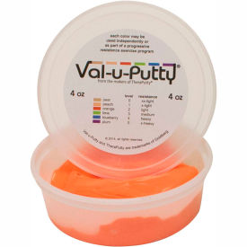 Fabrication Enterprises Inc 738795 Val-u-Putty™ Exercise Putty, Orange, Soft, 4 Ounce image.