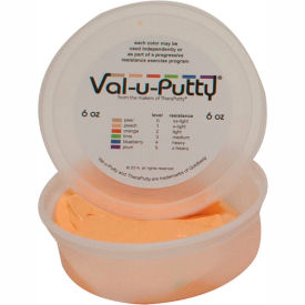 Fabrication Enterprises Inc 742082 Val-u-Putty™ Exercise Putty, Peach, X-Soft, 6 Ounce image.