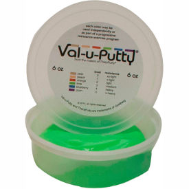 Fabrication Enterprises Inc 742813 Val-u-Putty™ Exercise Putty, Lime, Medium, 6 Ounce image.