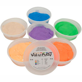 Fabrication Enterprises Inc 743909 Val-u-Putty™ Exercise Putty, 6 Ounce, Set of 6 (6 Colors) image.