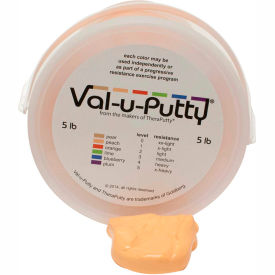 Fabrication Enterprises Inc 749387 Val-u-Putty™ Exercise Putty, Peach, X-Soft, 5 Pound image.