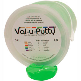 Fabrication Enterprises Inc 750118 Val-u-Putty™ Exercise Putty, Lime, Medium, 5 Pound image.