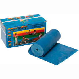 Fabrication Enterprises Inc 1210689 CanDo® Low Powder Exercise Band, Blue, 6 Yard Roll, 1 Roll/Box image.