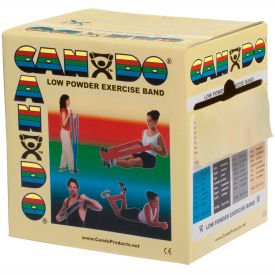Fabrication Enterprises Inc 1212881 CanDo® Low Powder Exercise Band, Tan, 50 Yard Roll, 1 Roll/Box image.