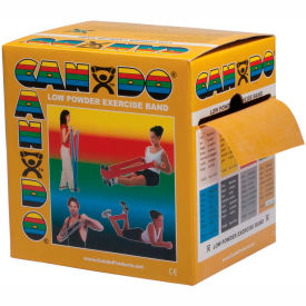Fabrication Enterprises Inc 1215437 CanDo® Low Powder Exercise Band, Gold, 50 Yard Roll, 1 Roll/Box image.