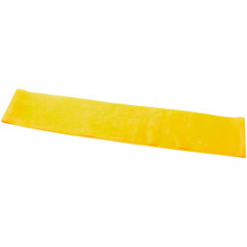 Fabrication Enterprises Inc 10-5261-10 CanDo® Exercise Band Loop, 15" Long, Yellow, 10/PK image.