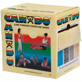 Fabrication Enterprises Inc 1231143 CanDo® Low Powder Exercise Band, Tan, 25 Yard Roll, 1 Roll/Box image.