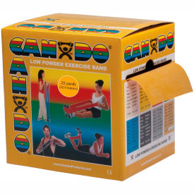 Fabrication Enterprises Inc 1233700 CanDo® Low Powder Exercise Band, Gold, 25 Yard Roll, 1 Roll/Box image.