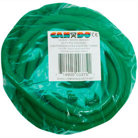 Fabrication Enterprises Inc 1319896 CanDo® Low Powder Exercise Tubing, Green, 25/Bag image.